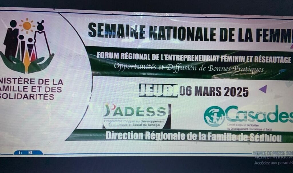 Sédhiou : l’entrepreneuriat féminin et le réseautage au menu d’un forum régional