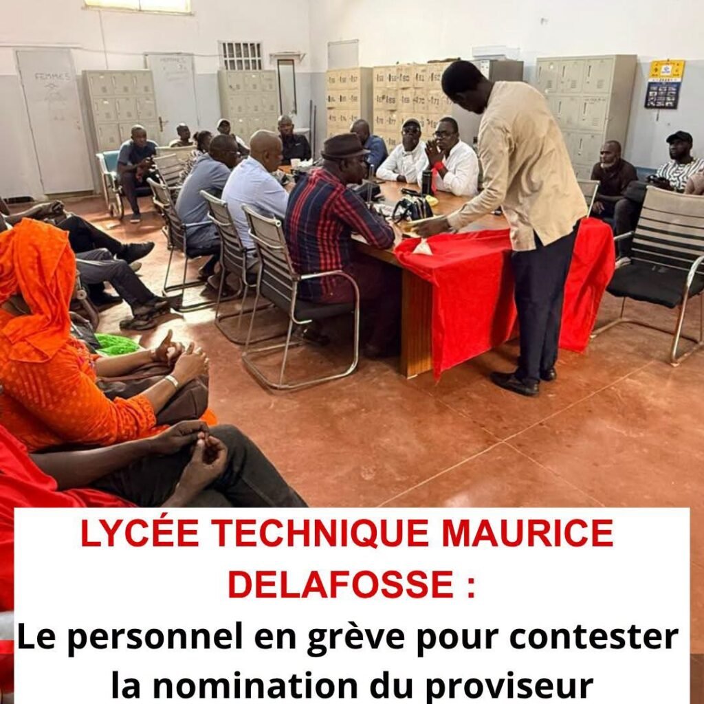 Lycée technique Maurice Delafosse : le personnel en grève pour contester la nomination du proviseur.